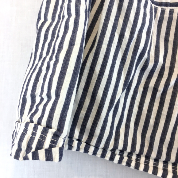 Anthropologie Saturday Sunday cotton stripe shorts - Picture 7 of 8